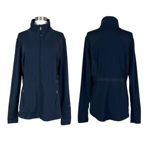 Calia | Black Slim Zip Up Jacket Lightweight Stretch Active Workout Jacket XL